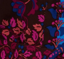 Adrianna Papell Wedding Guest Dresses|Day Dresses*Abstract Print Button Down Dress With Three Quarter Bell Sleeves In Brown Multi