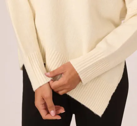 Adrianna Papell Tops & Blouses|Sweaters*Asymmetrical Slouchy Dolman Sleeve Pullover Sweater In