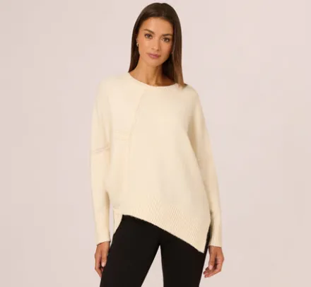 Adrianna Papell Tops & Blouses|Sweaters*Asymmetrical Slouchy Dolman Sleeve Pullover Sweater In