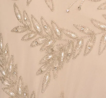 Adrianna Papell Wedding Guest Dresses|Petite-Friendly*Beaded Sleeveless Midi Dress With Sweetheart Neckline In