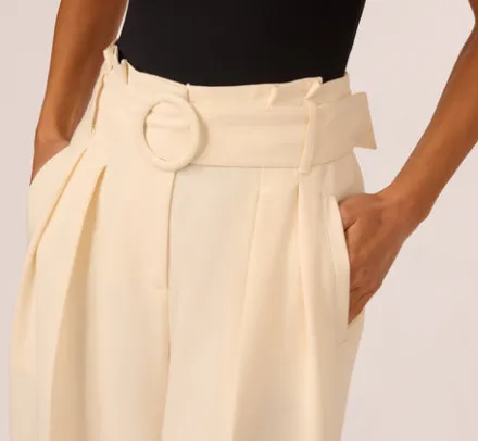 Adrianna Papell Pants & Skirts|Co-Ord Sets*Belted Wide Leg Pants With Pockets In
