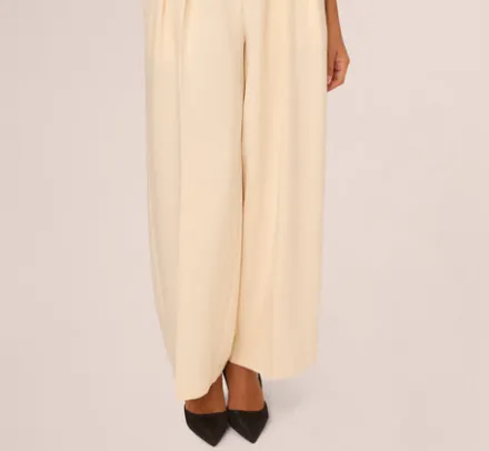 Adrianna Papell Pants & Skirts|Co-Ord Sets*Belted Wide Leg Pants With Pockets In