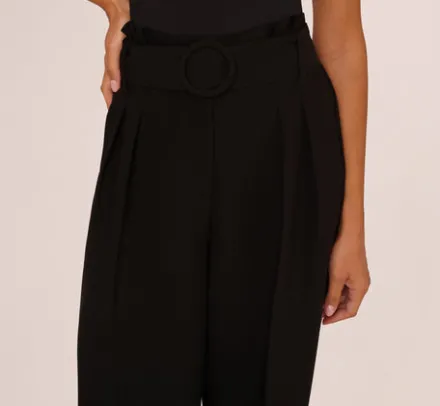 Adrianna Papell Pants & Skirts|Co-Ord Sets*Belted Wide Leg Pants With Pockets In