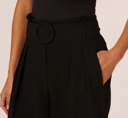Adrianna Papell Pants & Skirts|Co-Ord Sets*Belted Wide Leg Pants With Pockets In