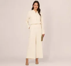 Adrianna Papell Tops & Blouses|Co-Ord Sets*Button Up Utility Top With Pockets In