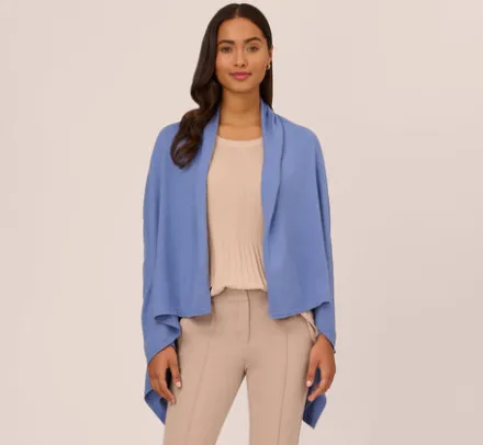 Adrianna Papell Shawls & Wraps|S'Hug®*Classic S'Hug® With Tunnel Sleeves In Porcelain Blue