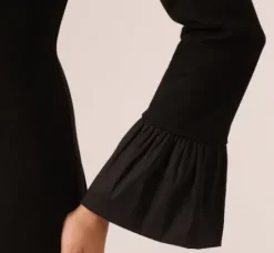 Adrianna Papell Wedding Guest Dresses|Day Dresses*Crepe And Taffeta Drop Waist Short Dress In