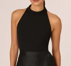 Adrianna Papell Wedding Guest Dresses|Petite-Friendly*Crepe Combo Taffeta Dress In