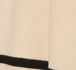 Adrianna Papell Tops & Blouses|Sweaters*Crew Neck Pullover Sweater With Tipped Details In Cream Black