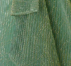 Adrianna Papell Wedding Guest Dresses|Day Dresses*Crinkle Metallic Faux Wrap Dress With Draped Detail In Green Slate