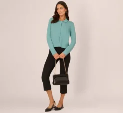 Adrianna Papell Tops & Blouses|Sweaters*Crochet Trim Button Down Cardigan Sweater In