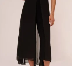 Adrianna Papell Jumpsuits|Day Dresses*Cropped Jumpsuit With Pintuck Bodice In