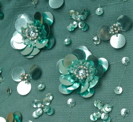 Adrianna Papell Wedding Guest Dresses|Formal Dresses*3D Floral Hand-Beaded One-Shoulder Long Column Gown In Green Slate