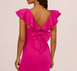Adrianna Papell Wedding Guest Dresses|Formal Dresses*Flutter Sleeve Mermaid Gown In