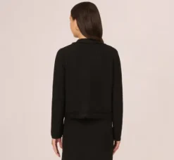 Adrianna Papell Tops & Blouses|Sweaters*Fray Trimmed Cardigan Sweater With Long Sleeves In