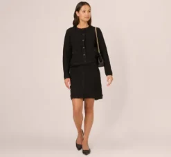 Adrianna Papell Pants & Skirts|Co-Ord Sets*Fray Trimmed Pencil Skirt With Pockets In