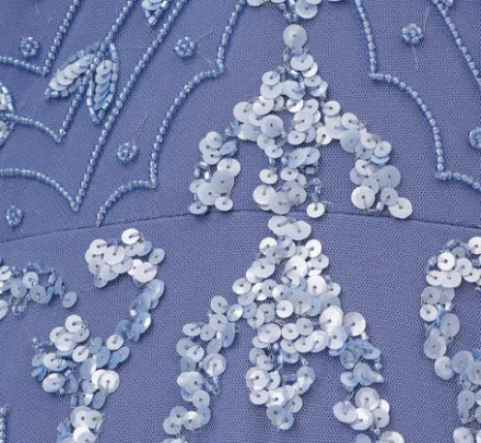 Adrianna Papell Wedding Guest Dresses|Formal Dresses*Hand-Beaded Ankle-Length Dress In French Blue