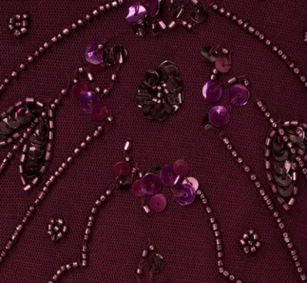 Adrianna Papell Wedding Guest Dresses|Formal Dresses*Hand-Beaded Ankle-Length Dress In Night Plum