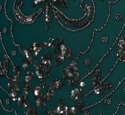 Adrianna Papell Wedding Guest Dresses|Formal Dresses*Hand-Beaded Ankle-Length Dress In Gem Green