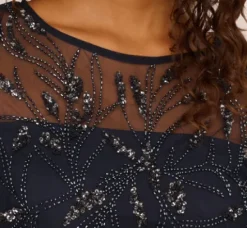 Adrianna Papell Wedding Guest Dresses|Petite-Friendly*Hand-Beaded Cocktail Dress In