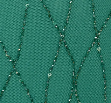 Adrianna Papell Wedding Guest Dresses|Formal Dresses*Hand-Beaded Long Dress In Jungle Green
