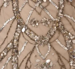 Adrianna Papell Wedding Guest Dresses|Formal Dresses*Illusion Beaded Cape Dress In