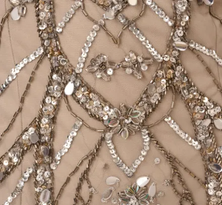 Adrianna Papell Wedding Guest Dresses|Formal Dresses*Illusion Beaded Cape Dress In