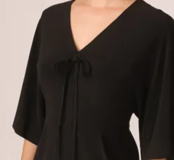 Adrianna Papell Wedding Guest Dresses|Ap Exclusives*Jersey Midi Dress With Dolman Short Sleeves In