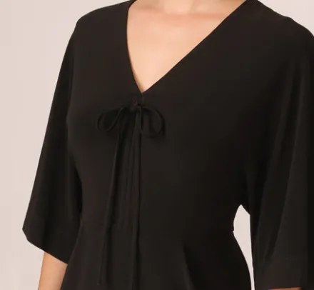 Adrianna Papell Wedding Guest Dresses|Ap Exclusives*Jersey Midi Dress With Dolman Short Sleeves In