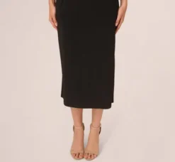 Adrianna Papell Wedding Guest Dresses|Ap Exclusives*Jersey Midi Dress With Dolman Short Sleeves In