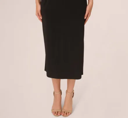 Adrianna Papell Wedding Guest Dresses|Ap Exclusives*Jersey Midi Dress With Dolman Short Sleeves In