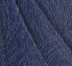 Adrianna Papell Wedding Guest Dresses|Formal Dresses*Metallic Mesh Faux Wrap Gown With Ruffle Accents In Light Navy