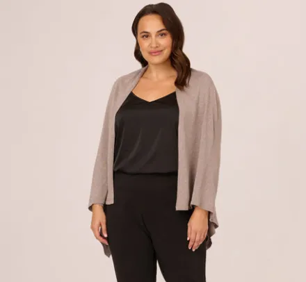 Adrianna Papell Shawls & Wraps|S'Hug®*Metallic S'Hug® With Tunnel Sleeves In
