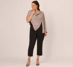 Adrianna Papell Shawls & Wraps|S'Hug®*Metallic S'Hug® With Tunnel Sleeves In