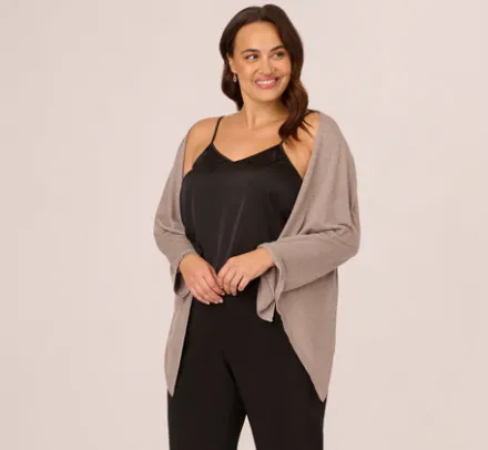 Adrianna Papell Shawls & Wraps|S'Hug®*Metallic S'Hug® With Tunnel Sleeves In