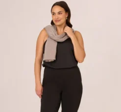 Adrianna Papell Shawls & Wraps|S'Hug®*Metallic S'Hug® With Tunnel Sleeves In