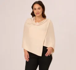 Adrianna Papell Shawls & Wraps|S'Hug®*Metallic S'Hug® With Tunnel Sleeves In