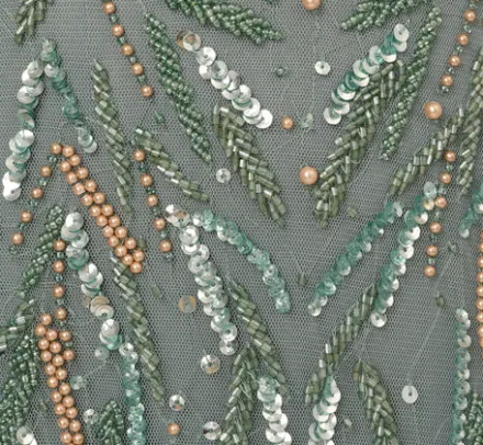 Adrianna Papell Wedding Guest Dresses|Formal Dresses*Multicolor Beaded Mermaid Gown With Sweetheart Neckline In Dark Sage