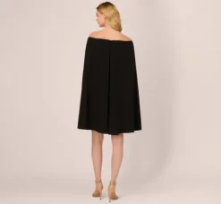 Adrianna Papell Wedding Guest Dresses|Day Dresses*Off The Shoulder Cape Dress In