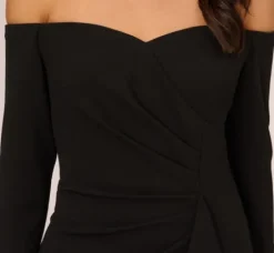 Adrianna Papell Wedding Guest Dresses|Ap Exclusives*Off The Shoulder Cascading Ruffle Gown In
