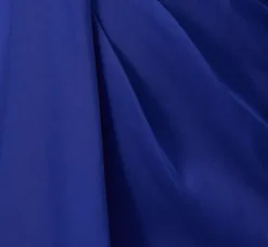 Adrianna Papell Wedding Guest Dresses|Grandmother Of The Bride & Groom*One-Shoulder Satin Draped Sheath Dress With Crepe Back And Cape In Royal Sapphire
