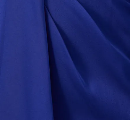 Adrianna Papell Wedding Guest Dresses|Grandmother Of The Bride & Groom*One-Shoulder Satin Draped Sheath Dress With Crepe Back And Cape In Royal Sapphire