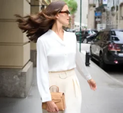 Adrianna Papell Tops & Blouses|Co-Ord Sets*Pebble Satin Woven Blouse In