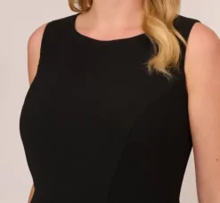 Adrianna Papell Jumpsuits|Day Dresses*Plus Size Colorblock Jumpsuit With Skirt Overlay In Black Ivory