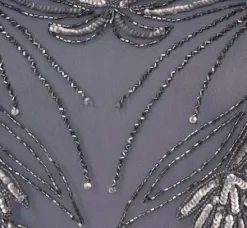 Adrianna Papell Wedding Guest Dresses|Formal Dresses*Plus Size Long Beaded Blouson Dress In Dusty Blue