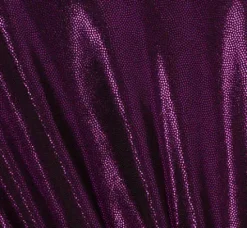 Adrianna Papell Wedding Guest Dresses|Formal Dresses*Plus Size Metallic Knit Long Sleeve Asymmetrical Dress With Ruched Details In Wild Orchid