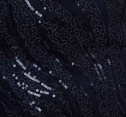 Adrianna Papell Wedding Guest Dresses|Petite-Friendly*Plus Size Sequin Embroidered Dress With Taffeta Bell Sleeves In