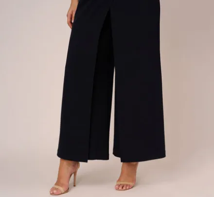Adrianna Papell Jumpsuits|Formal Dresses*Plus Size Sleeveless Asymmetrical Jumpsuit In