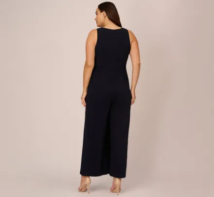 Adrianna Papell Jumpsuits|Formal Dresses*Plus Size Sleeveless Asymmetrical Jumpsuit In