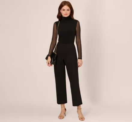 Adrianna Papell Pants & Skirts*Ponte Knit Pull On Pant With Kick Flare Hem In